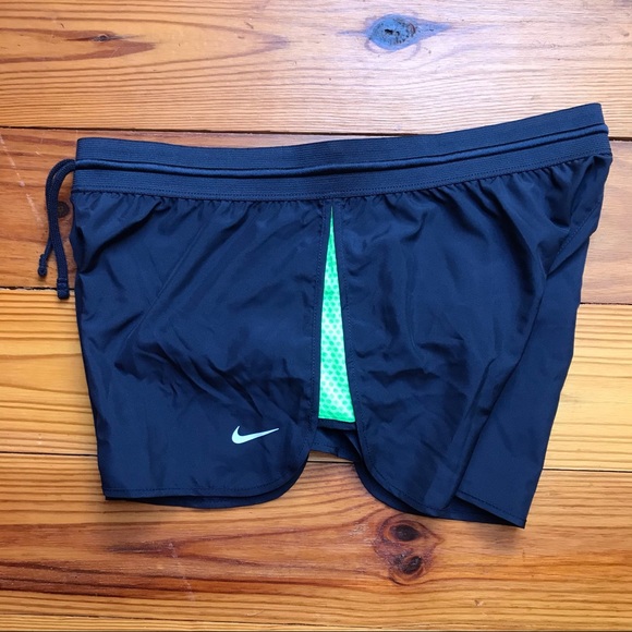 Nike Dri-Fit Navy Green Running Shorts, NWT, M - Picture 10 of 12
